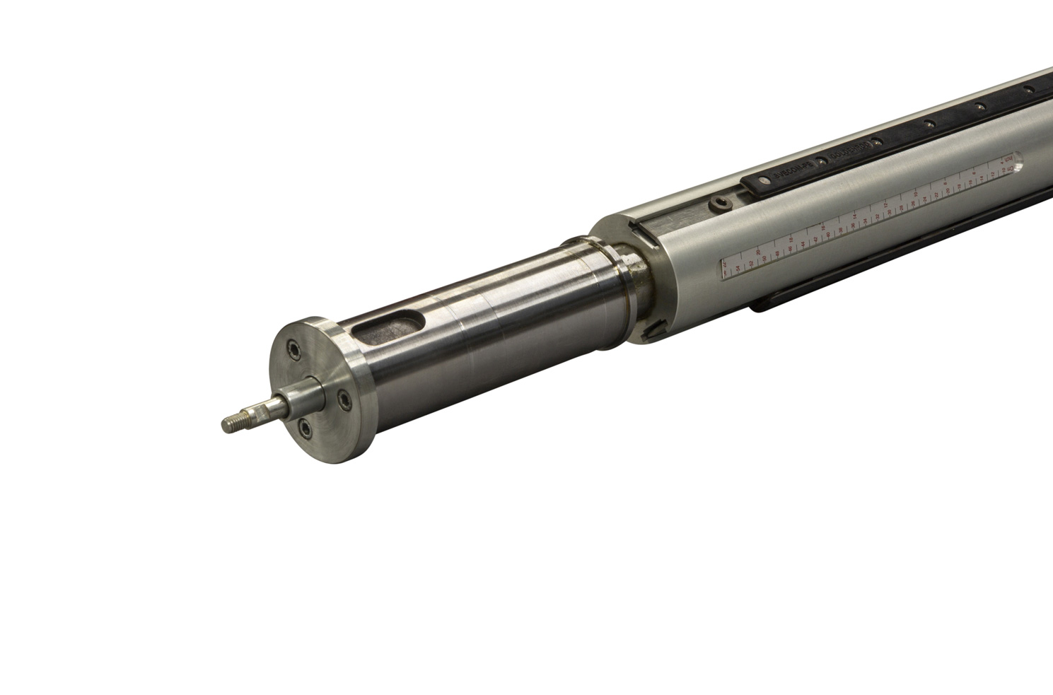 638 PLA Mechanical expanding shaft with ledges and sideways movement