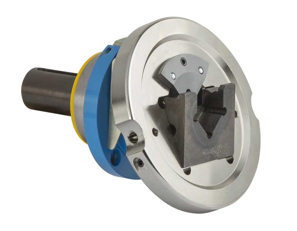 910 Mechanical safety chucks with V squared shaped and tilting ring